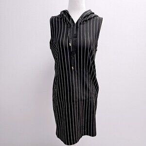 Sporty Casual Hooded Sleeveless Dress